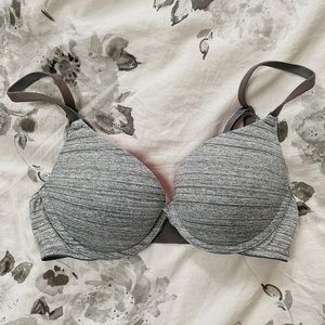 VS Pink Grey Bra